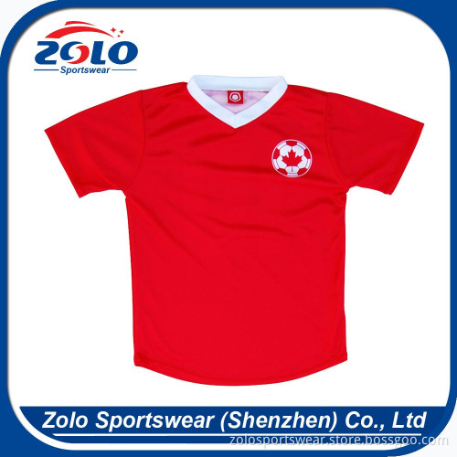 Design your own half sleeve cheap soccer jersey for kids youth